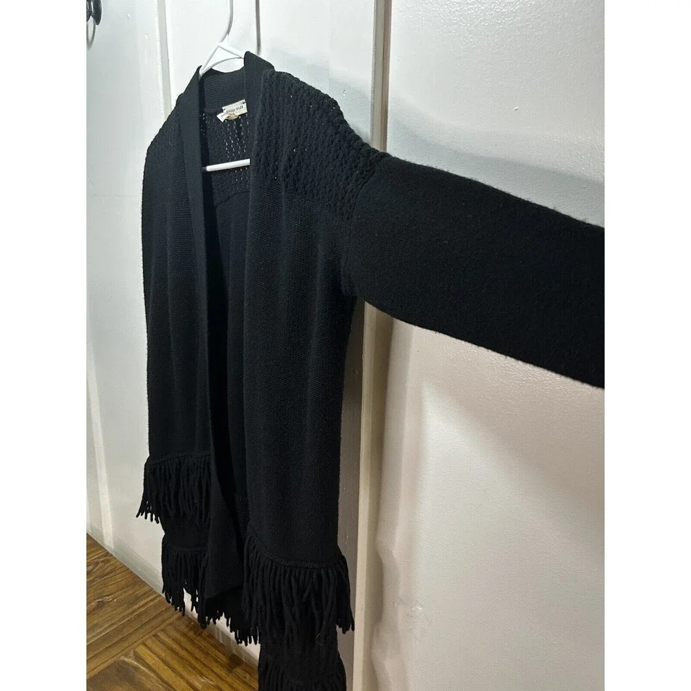 Rebecca Taylor Fringe Knit Wool Cardigan Sweater Women’s Small